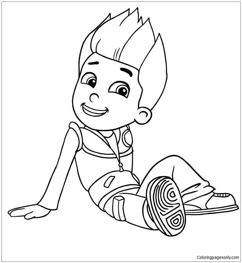 Ryder Patrulla Canina Para Colorear 12