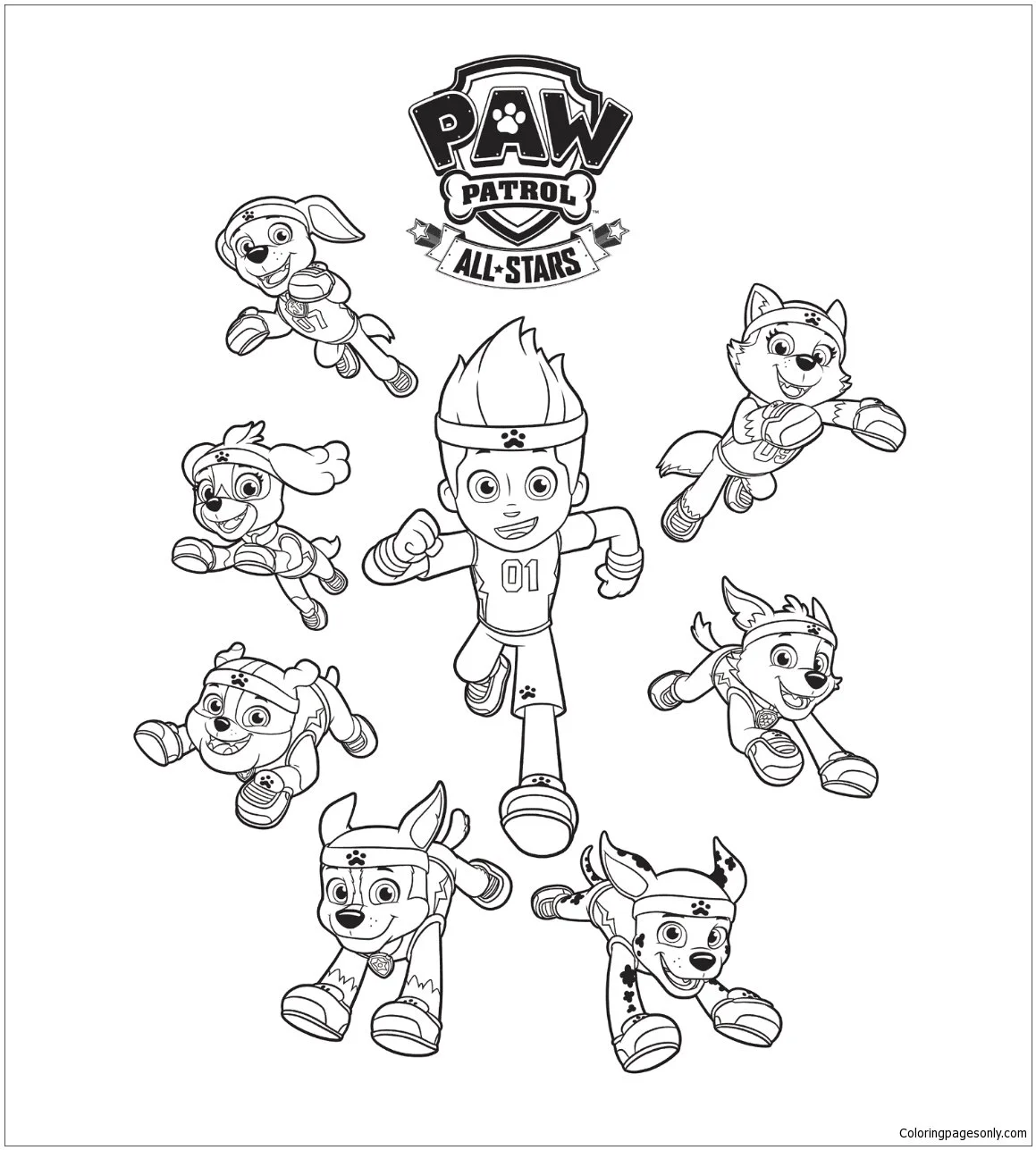 Ryder Patrulla Canina Para Colorear 17