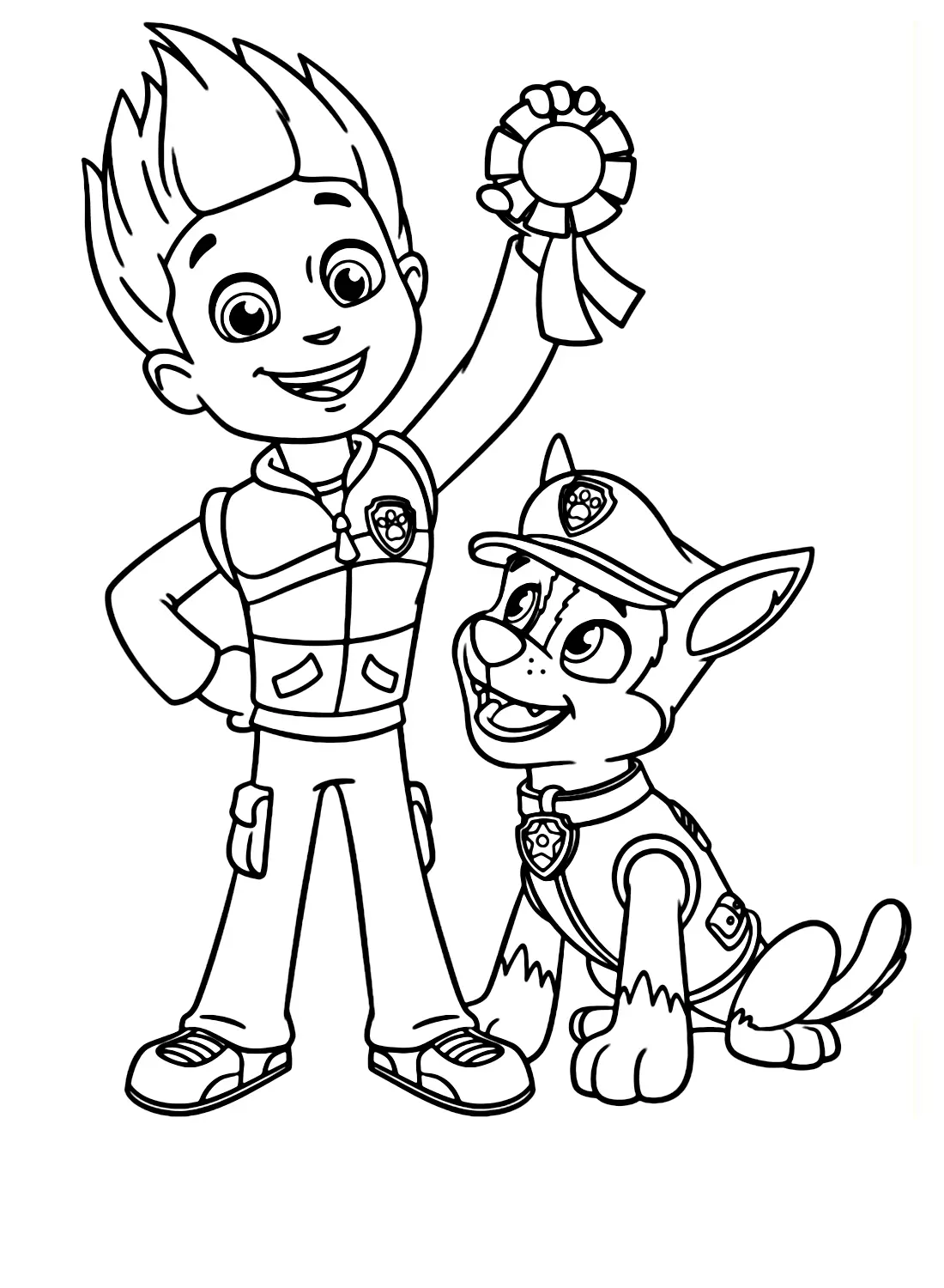 Ryder Patrulla Canina Para Colorear 25