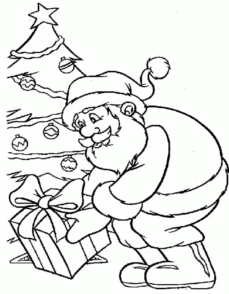 Santa Coloring Pages 163