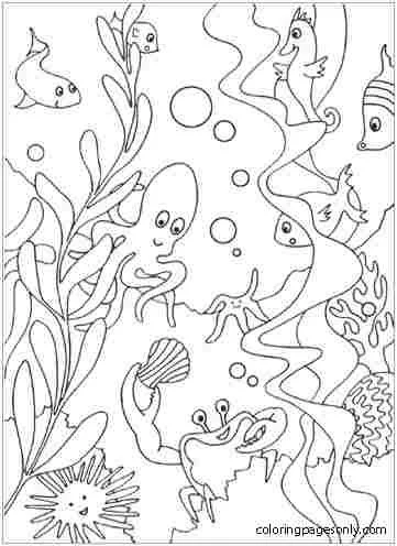 Desenhos de Mares E Oceanos Para Colorir 43