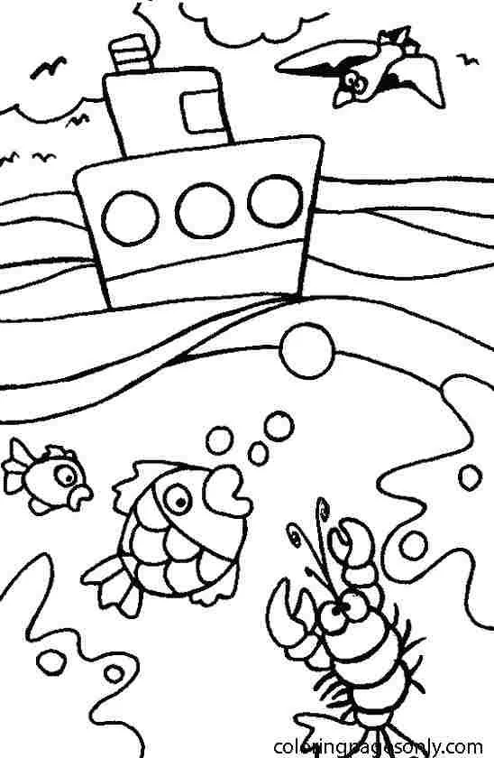Desenhos de Mares E Oceanos Para Colorir 51