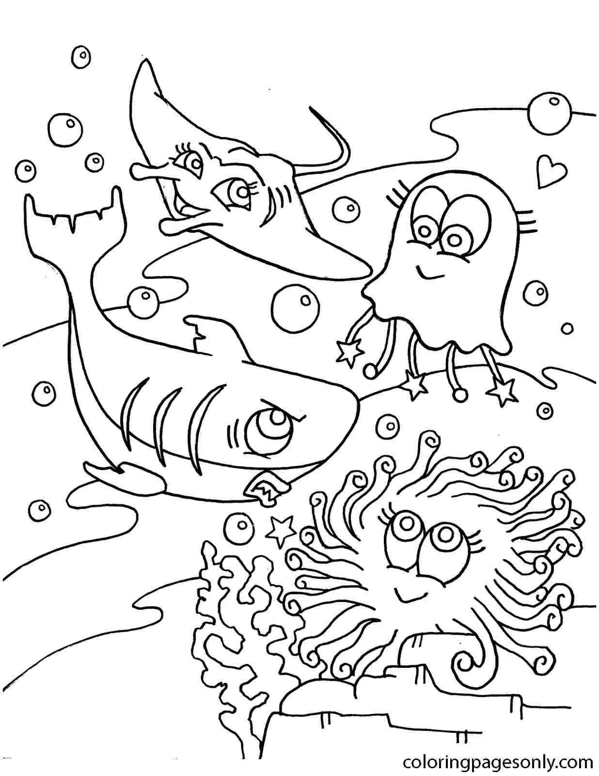 Desenhos de Mares E Oceanos Para Colorir 52