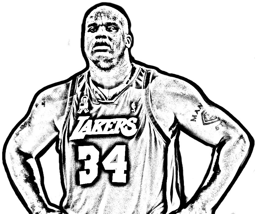 Shaquille O Neal Coloring Pages 6