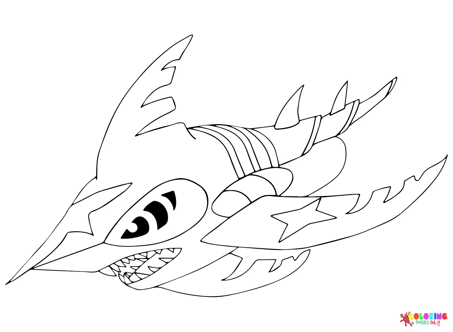 Sharpedo Coloring Pages 5