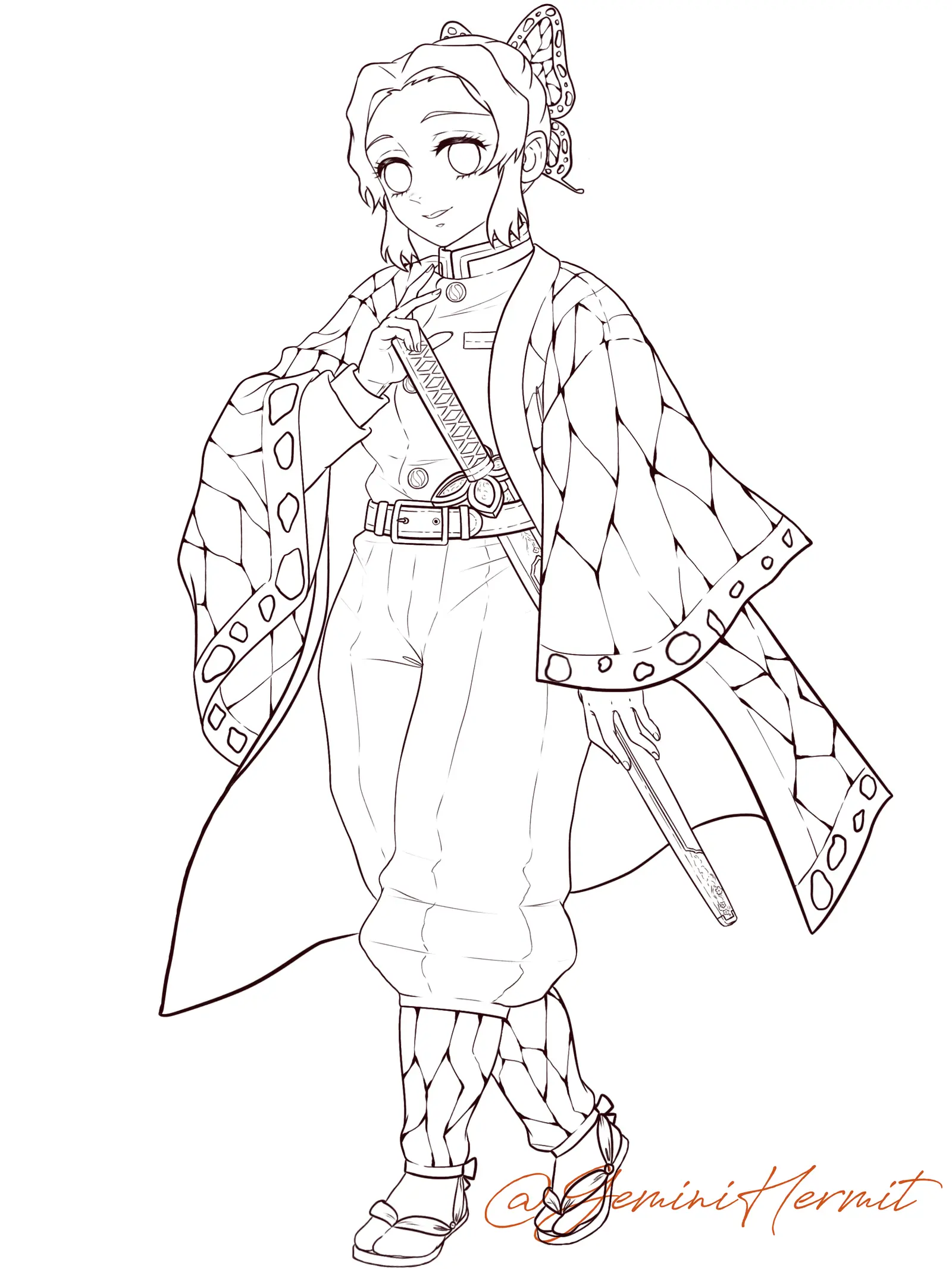 Shinobu Ausmalbilder