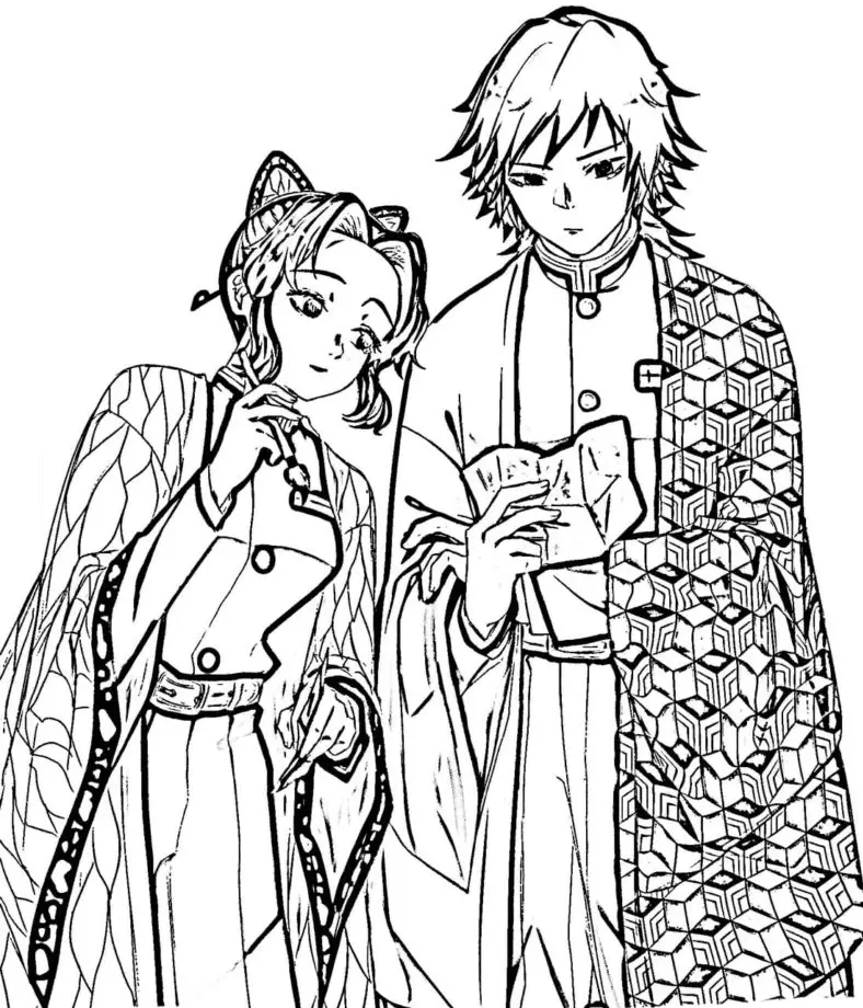 Desenhos de Shinobu Kochou Para Colorir