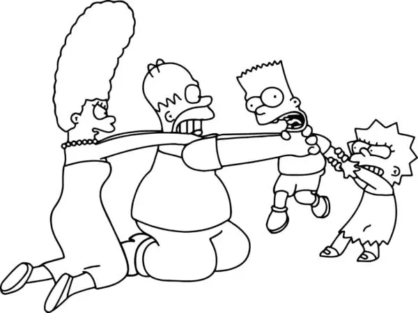 Simpsons Ausmalbilder 1
