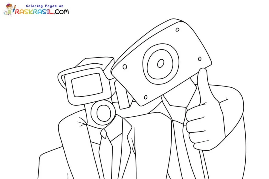 Skibidi Toilet Coloring Pages 26