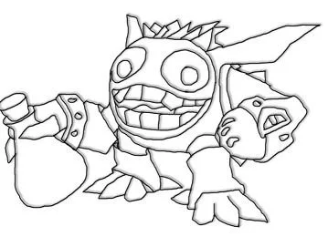 Skylanders Coloring Pages 37