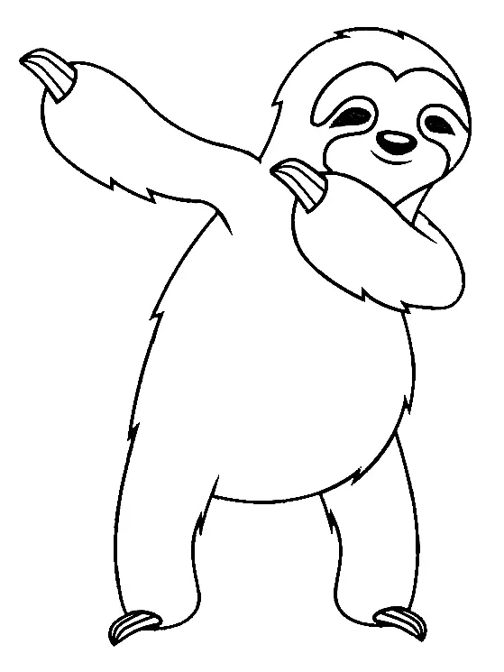 Perezosos Para Colorear 14