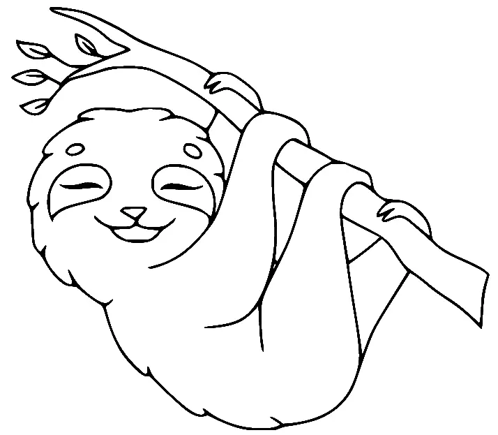 Perezosos Para Colorear 3