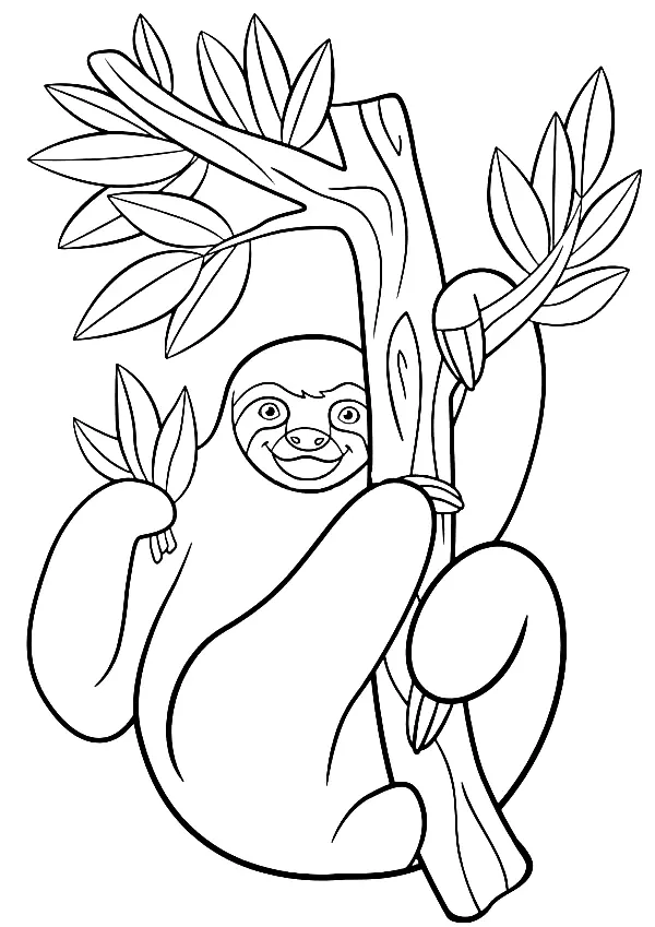Perezosos Para Colorear 46