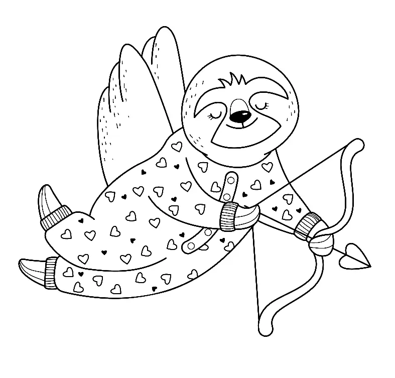 Perezosos Para Colorear 5