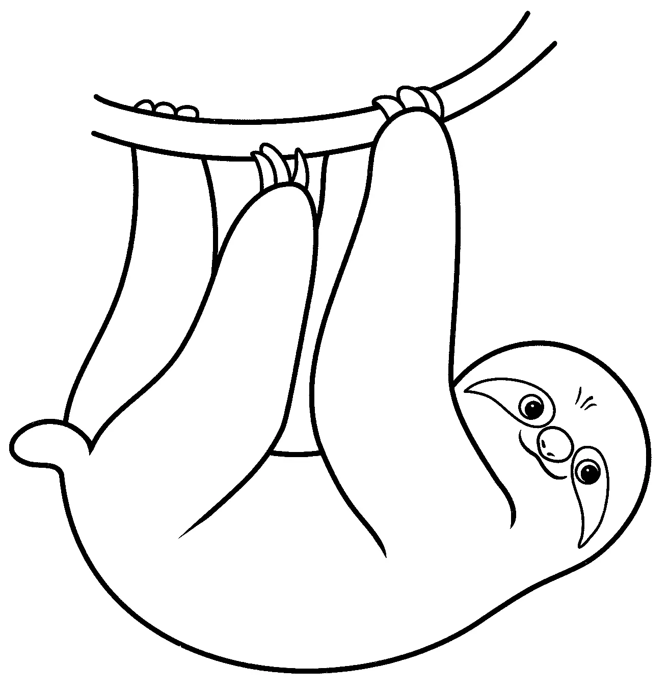 Perezosos Para Colorear 6