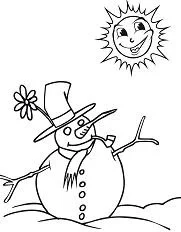 Snowman Coloring Pages 40