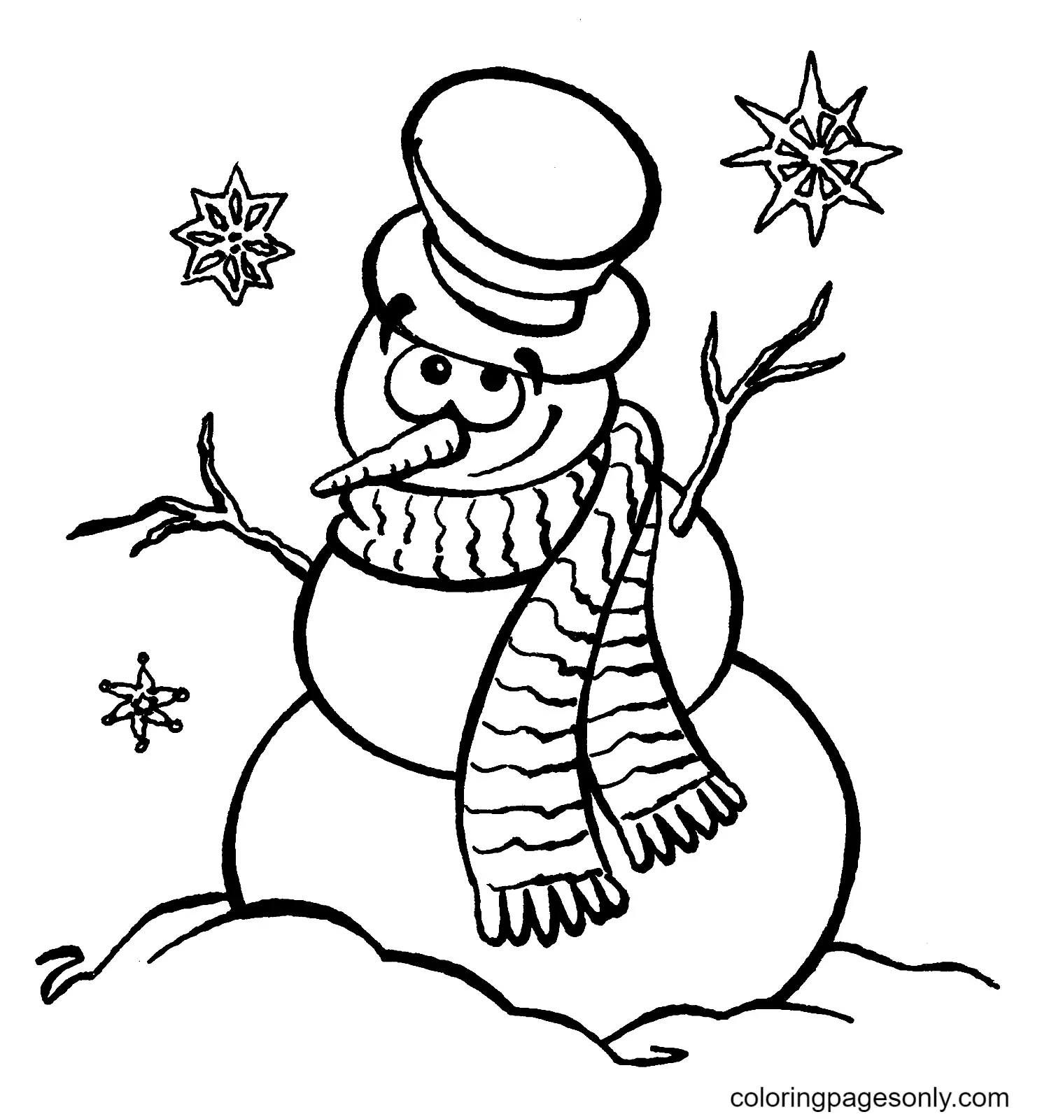Snowman Coloring Pages 60