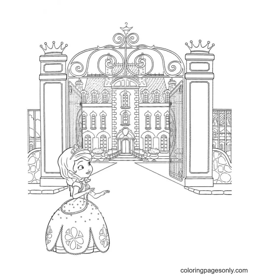 Sofia The First Coloring Pages 37