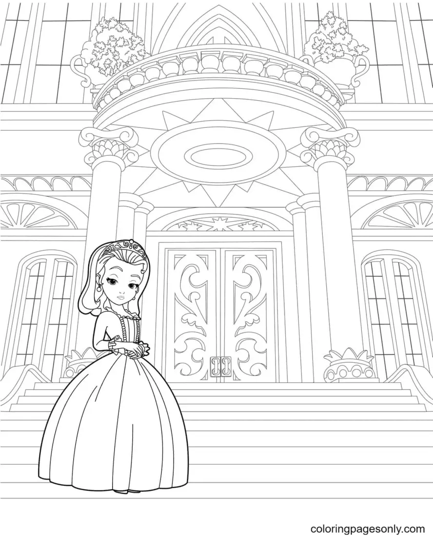 Sofia The First Coloring Pages 89