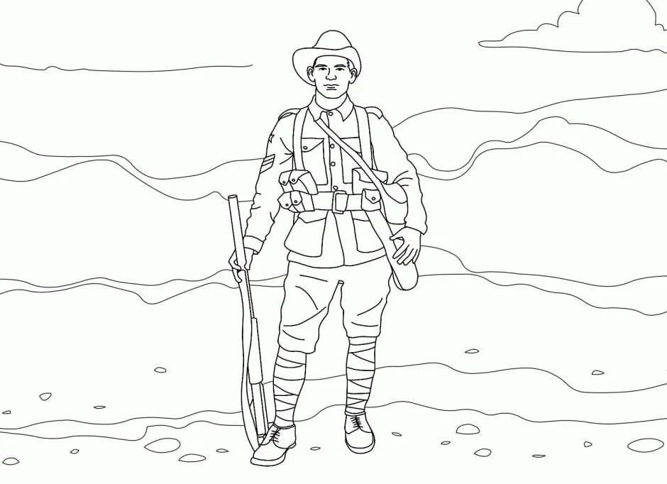 Soldados Para Colorir 37