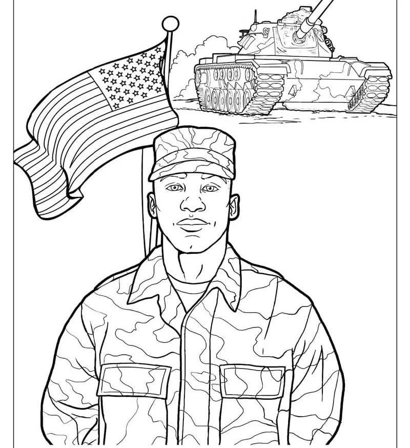 Soldados Para Colorir 4