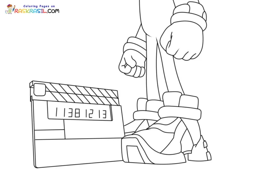 Sonic 3 Para Colorear