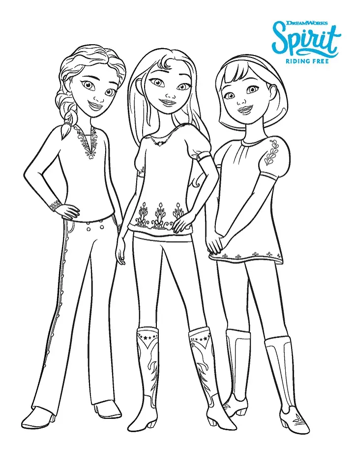Spirit Riding Free Para Colorear 18