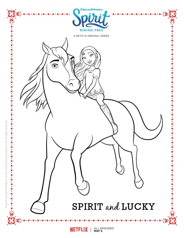 Spirit Riding Free Para Colorear 35