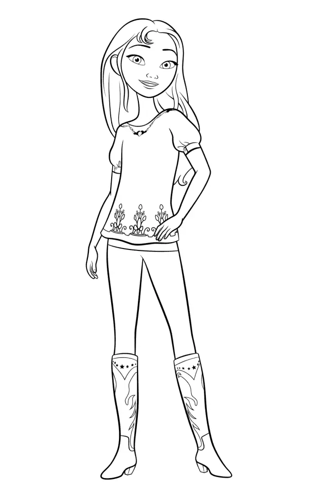 Spirit Riding Free Para Colorear 39