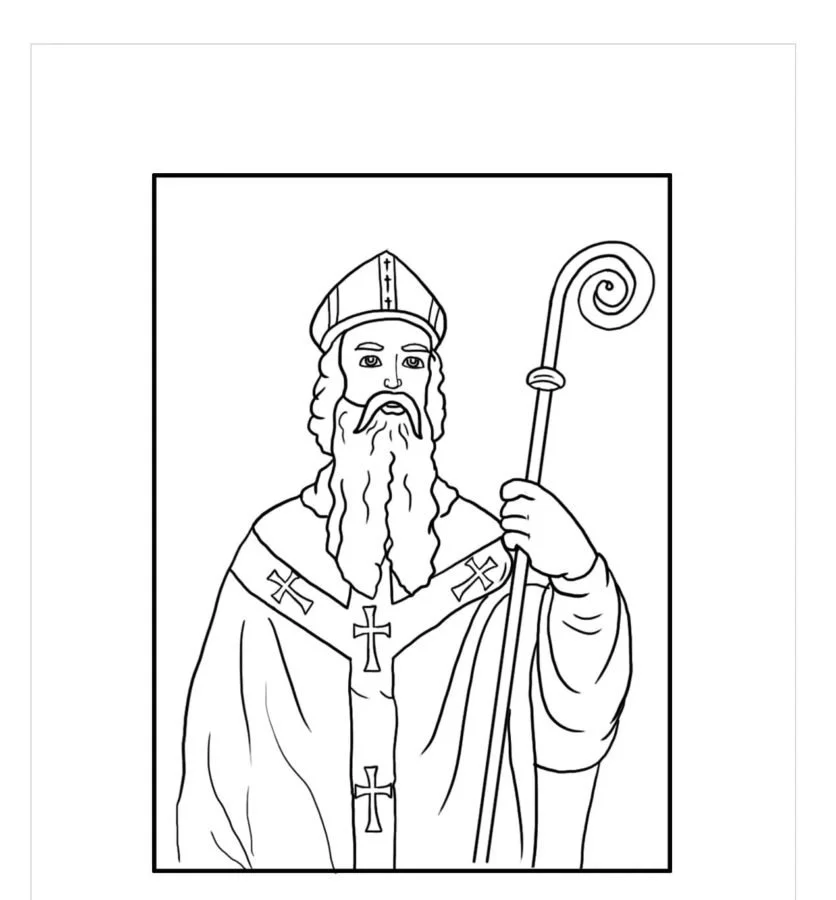 Desenhos de Sao Nicolau Para Colorir 13