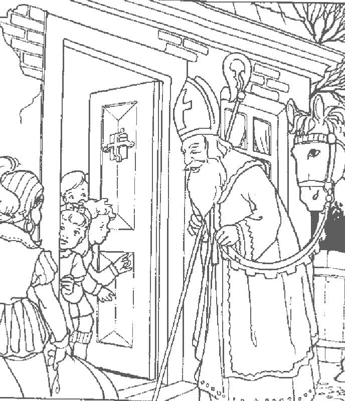 Desenhos de Sao Nicolau Para Colorir 15