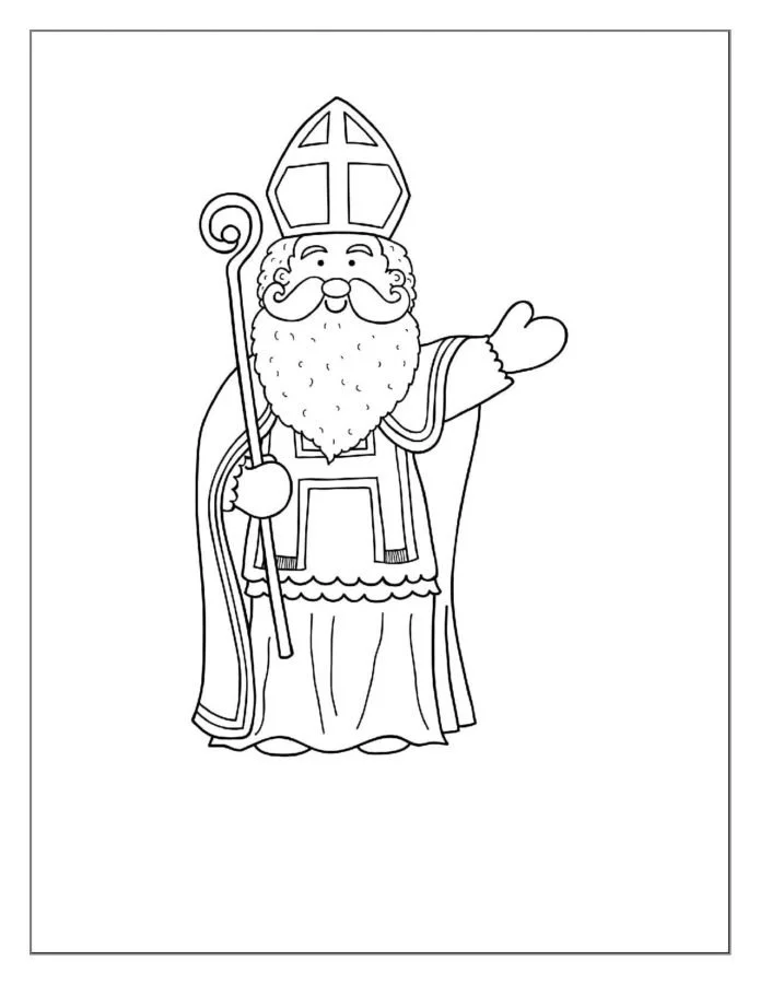 Desenhos de Sao Nicolau Para Colorir 19