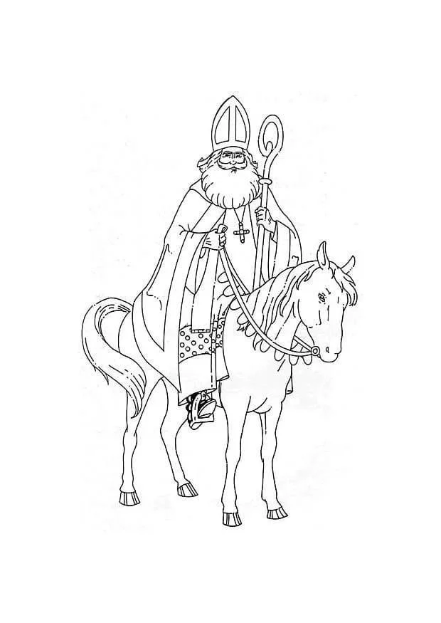 Desenhos de Sao Nicolau Para Colorir 21