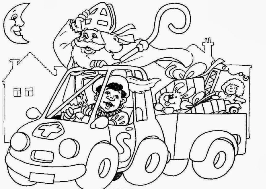 Desenhos de Sao Nicolau Para Colorir 25