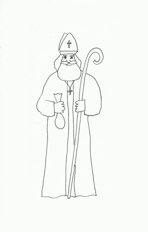 Desenhos de Sao Nicolau Para Colorir 42