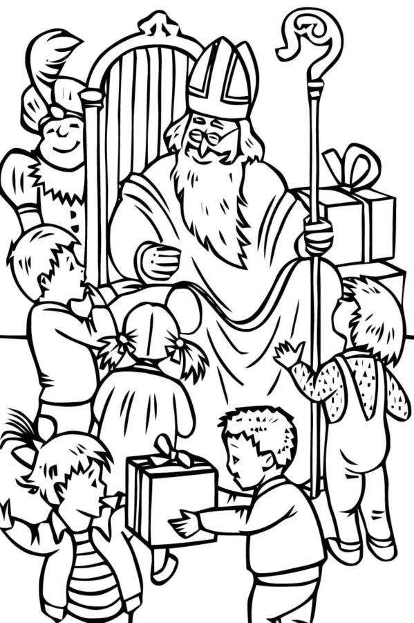 Desenhos de Sao Nicolau Para Colorir 61