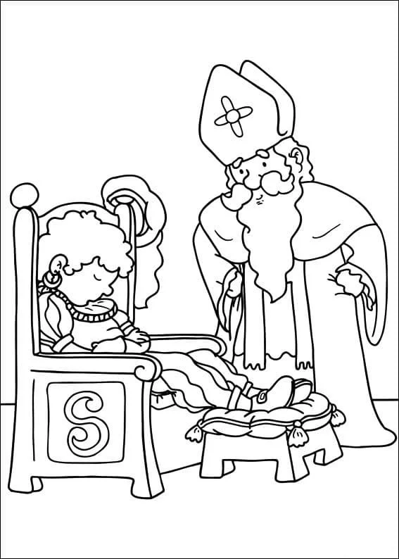 Desenhos de Sao Nicolau Para Colorir 77