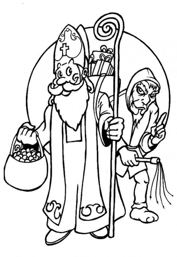 Desenhos de Sao Nicolau Para Colorir 99