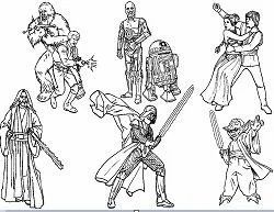 Desenhos de Personagens de Star Wars Para Colorir 146