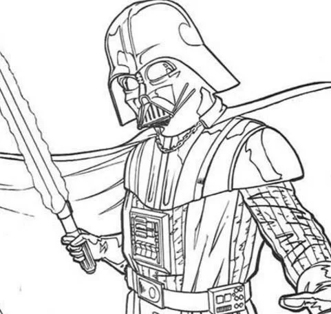 Desenhos de Personagens de Star Wars Para Colorir 214