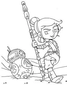 Desenhos de Personagens de Star Wars Para Colorir 252