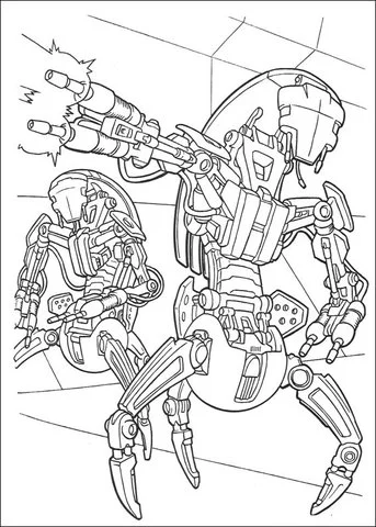 Desenhos de Personagens de Star Wars Para Colorir 273