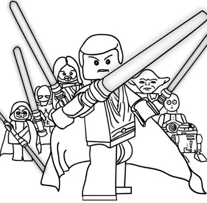 Desenhos de Personagens de Star Wars Para Colorir 77