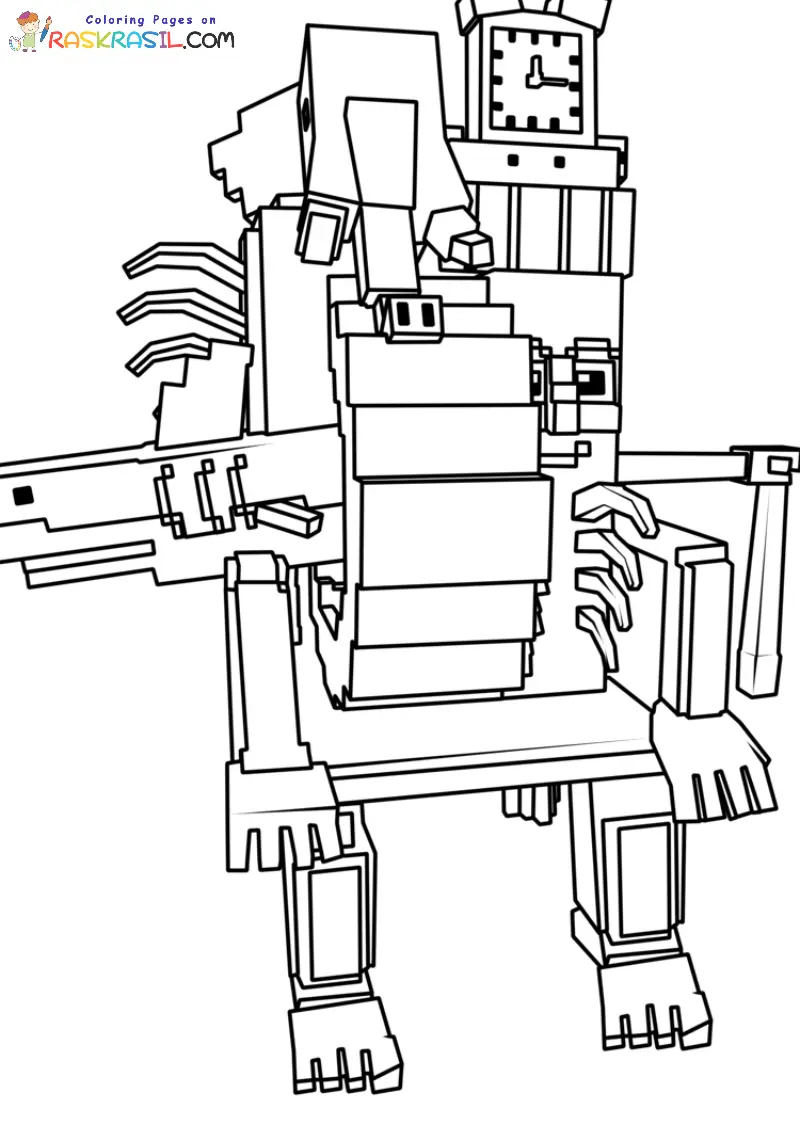 Steal a Brainrot Coloring Pages 3