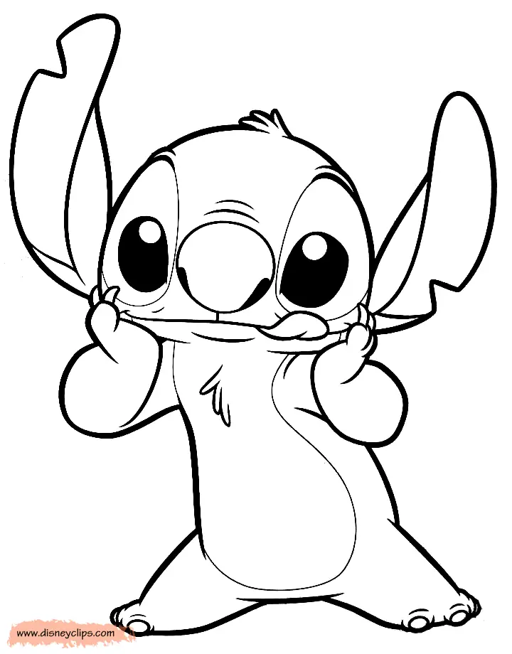 Stitch Ausmalbilder 1