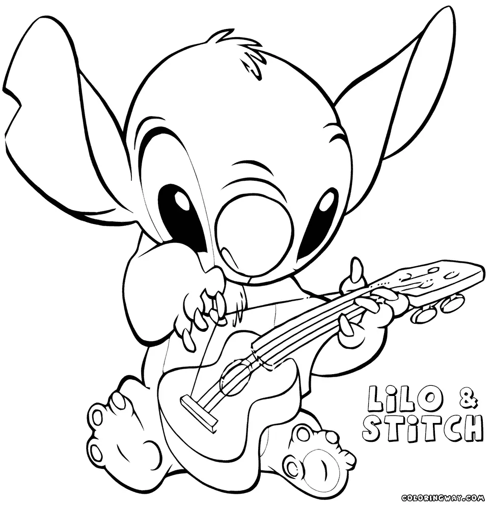 Stitch Ausmalbilder 14