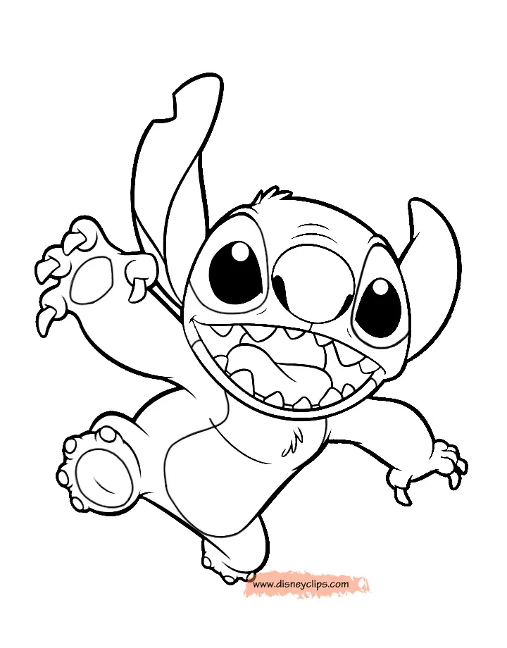 Stitch Ausmalbilder 16