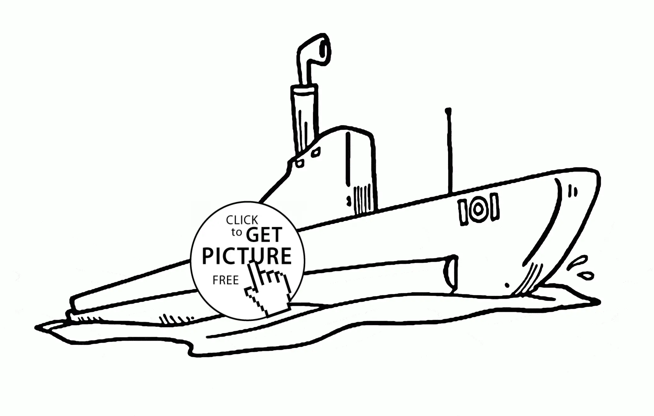 Desenhos de Submarinos Para Colorir