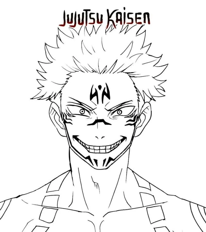 Sukuna Ausmalbilder 12