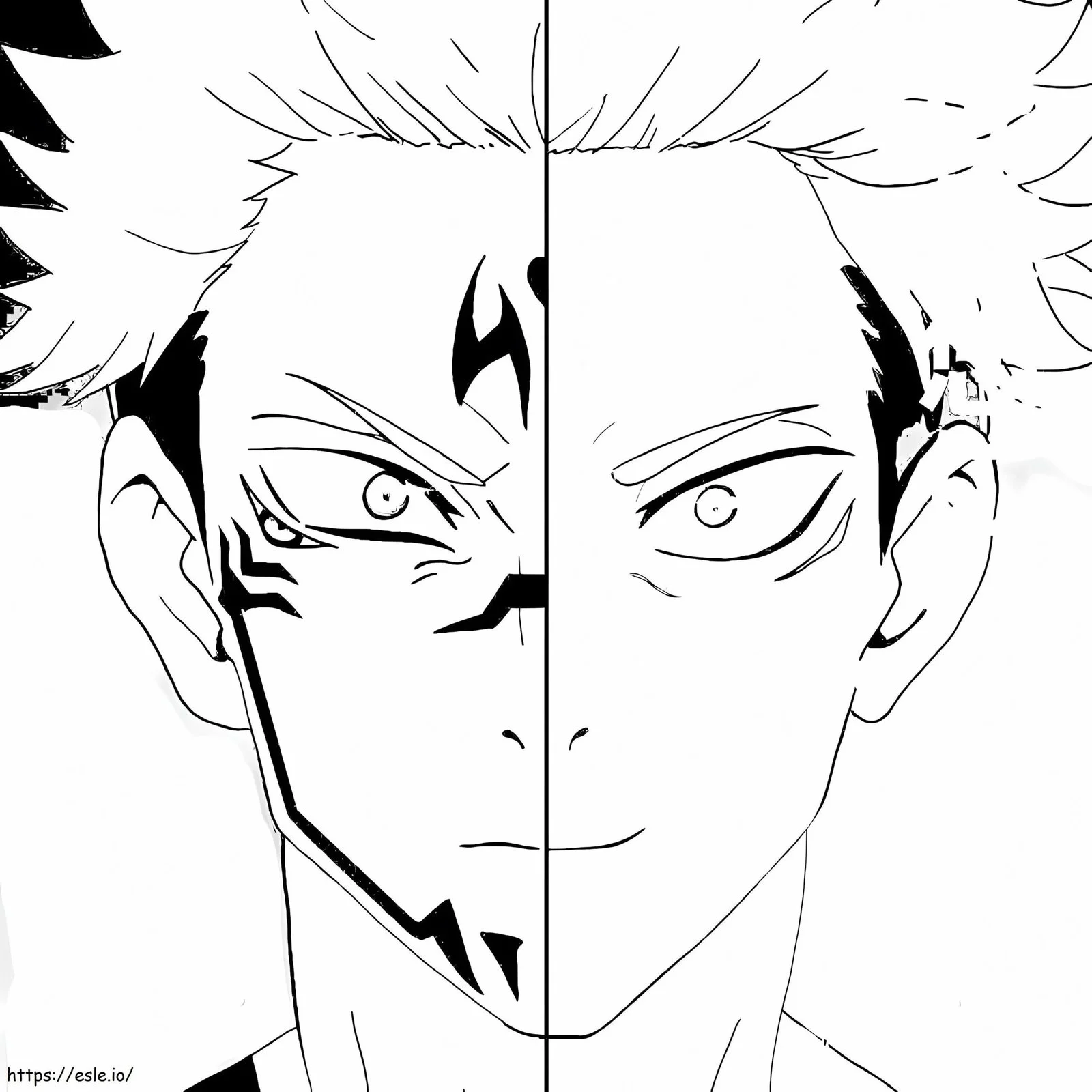 Sukuna Ausmalbilder 13